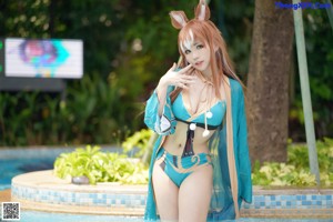 七七娜娜子 Cosplay 希娜吧 ​​​Swimsuit Ver